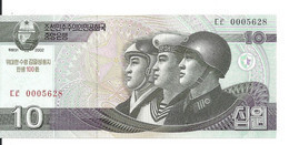 COREE DU NORD 10 WON 2002 UNC P CS10 - Korea, North