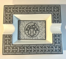 Beautiful Hermes Ashtray Model Mosaique 24 Grey - Porcellana