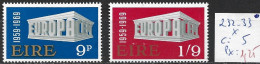 IRLANDE 232-33 * Côte 5 € - Unused Stamps