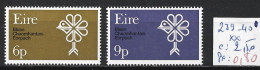 IRLANDE 239-40 ** Côte 2.50 € - Neufs