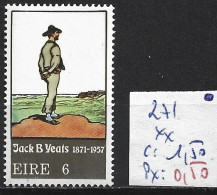 IRLANDE 271 ** Côte 1.50 € - Unused Stamps