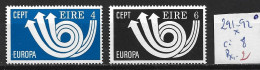 IRLANDE 291-92 * Côte 8 € - Unused Stamps