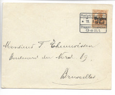 GENT GAND 14/18 Cachet Annulation Censure 15 Cent Belgien ETAPPEN INSPEKTION GENT 8/1916   .. G - Altri & Non Classificati