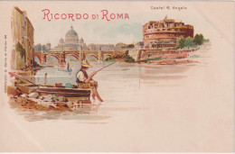 ITALY - Unused Chromo Vignette Castel S. Angelo - Undivided Rear - Castel Sant'Angelo