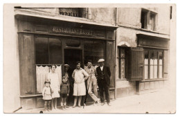 Restaurant Basset. Carte Photo Animée Non Située - Restaurants