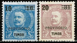 Timor, 1899, # 74/5, MH - Timor