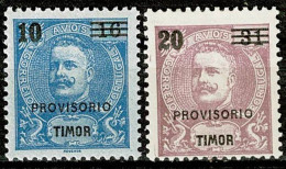 Timor, 1899, # 74/5, MH - Timor