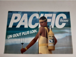 Pacific De Ricard - Publicité De Presse - Alcools