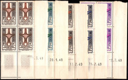 N°46 à 53 + PA N°6 Et 7 N**  COINS DATES Cote Maury 2014 - 2015 Les Timbres à L'unité : 130€ - Unused Stamps