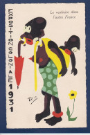 CPA Négritude Pochoir Signée RS écrite Exposition Internationale 1931 - Reclame