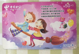 China Telecom Prepaid Contactless And Chip Contact Double Use Phonecard,childrens - Chine