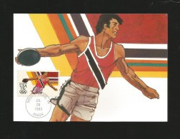 USA 1983 ,  Olympics 83 - Discus - Maximum Card - South Bend Jul 28 1983 - Maximum Cards