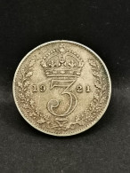 3 PENCE ARGENT 1921 GEORGES V GRANDE BRETAGNE / GREAT BRITAIN SILVER - F. 3 Pence