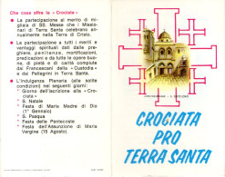 C 596 - Tessera  Crociata Pro Terra Santa - Religion & Esotérisme