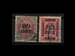 DENMARK STAMP - 1915 Royal Emblem Surcharged SET USED (NP#67-P45-L2) - Gebraucht