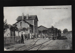 86 La Villedieu Du Clain La Gare édit. Léger Tramway à Vapeur Chemin De Fer Train - La Villedieu Du Clain