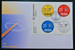 Åland FDC 2000 Millenium, MiNo Block 4 - Aland