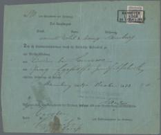 Deutschland: 1829/1890 (ca.) Mischung Aus Belegen Und Dokumenten, NDP Mit Auslag - Collections