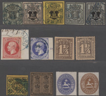 Altdeutschland: 1850/1867 Lagerposten Mit Hannover, Hamburg, Braunschweig Und Br - Collections