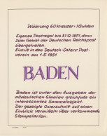 Baden - Marken Und Briefe: 1851/1868, Saubere, überwiegend Gestempelte Sammlung - Sonstige & Ohne Zuordnung