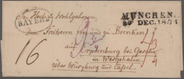 Bayern - Vorphilatelie: 1800/1860 (ca.), Sammlung Von Ca. 45 Markenlosen Briefen - Collections