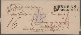 Bayern - Vorphilatelie: 1800/1860 (ca.), Sammlung Von Ca. 45 Markenlosen Briefen - Sammlungen