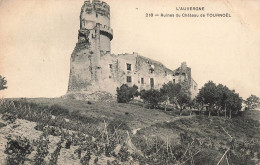 FRANCE - Tournoël - Ruines Du  Château De Tournoël - Carte Postale Ancienne - Volvic