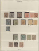Hamburg - Marken Und Briefe: 1859-1867, Sammlung In Beiden Erhaltungen, Auf Albe - Hamburg