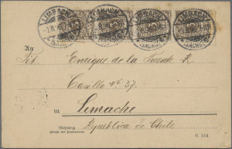 Deutsches Reich - Krone / Adler: 1890/1896, Destination Südamerika, Partie Von E - Colecciones