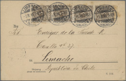 Deutsches Reich - Krone / Adler: 1890/1896, Destination Südamerika, Partie Von E - Sammlungen