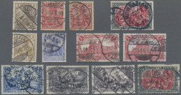 Deutsches Reich - Germania: 1900-1918 Gruppe Mit 29 Gestempelten Marken, Dabei V - Collections