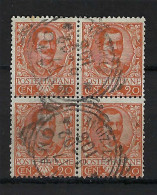 ITALIE Ca.1901: Bloc De 4 De Y&T 68 Sup. Obl. "MILANO" - Postpaketten