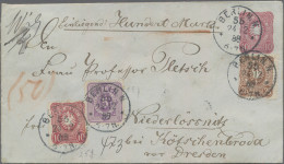 Deutsches Reich - Ganzsachen: 1883/1890, Ganzsachenumschlag 10 Pfg Rot, Lot Von - Sonstige & Ohne Zuordnung