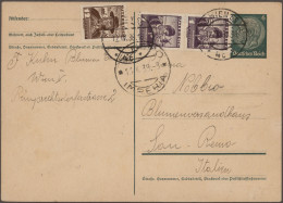Deutsches Reich - Ganzsachen: 1933/1944, Sammlung Von Ca. 250 Gebrauchten Und Un - Sonstige & Ohne Zuordnung