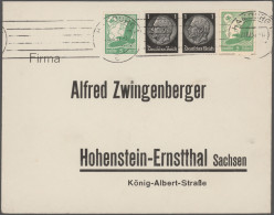 Deutsches Reich - Ganzsachen: 1937/1938, GANZSACHENAUSSCHNITTE, Partie Von Sechs - Otros & Sin Clasificación