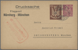 Deutsches Reich - Privatganzsachen: 1923, Luftpost-Privatganzsachenkarten Holzta - Autres & Non Classés