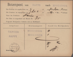 Deutsche Auslandspostämter + Kolonien: 1887/1914, Kl. Sammlerbestand Von Acht Be - Other & Unclassified