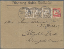 Deutsch-Ostafrika: 1892/1909, Kl. Zusammenstellung Von Vier Belegen Aus Deutsch- - Deutsch-Ostafrika