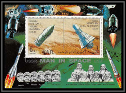 Nord Yemen YAR - 3503/ Bloc N°104 A Space Flights 1969 Vostok 1 Gagarin Mercury Shepard ** MNH Espace (space) - Yémen