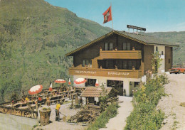 Grächen, Restaurant BERGJI-ALP. Familie Alfons Andenmatten-Uhlmann. Homme Prépare Du Bois. 10 X 15 - Grächen