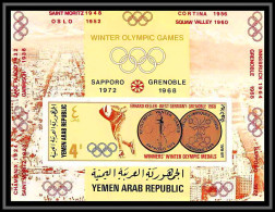 Nord Yemen YAR - 3595 Bloc N°74 B Non Dentelé Imperf ** MNH Jeux Olympiques Olympic Games Keller Sapporo Grenoble 1968 - Invierno 1968: Grenoble