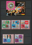 Nord Yemen YAR - 3609 N°1269/1273 Bloc 149 Jeux Olympiques Olympic Games Germany Medalist ** MNH Mexico Grenoble 1968 - Invierno 1968: Grenoble