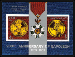 Nord Yemen YAR - 4408/ N°976 B Birday Of Napoleon 1969 Non Dentelé Imperf Bloc 4  ** MNH Cote 20 - Napoléon