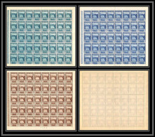 Nord Yemen YAR - 6004/ N°159/161 A  ** MNH 1958 Feuille Complete (sheet) Série Complète Complete Issue Cote 220 Euros - Yémen