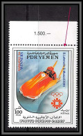 South Yemen PDR 6007a N°377 Overprint Blue Surcharge BOB Sarajavo 1984 Medallists ** MNH Jeux Olympiques Olympics Cote 9 - Invierno 1984: Sarajevo