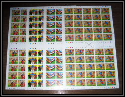 South Yemen PDR 6014e N°294/297 Football Overprint Winners World Cup 1982 Espana Soccer MNH Feuille Sheets Cote 400 - Yémen