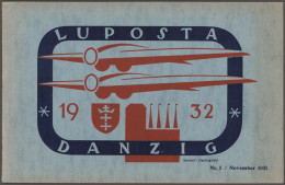 Danzig - Flugpost: 1932 LUPOSTA: Drei Ausstellungshefte Zur LUPOSTA 1932 Inklusi - Sonstige & Ohne Zuordnung