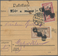 Memel: 1920/1925, Gehaltvoll, Interessante Partei Von über 70 Belegen Mit Flugpo - Memelgebiet 1923