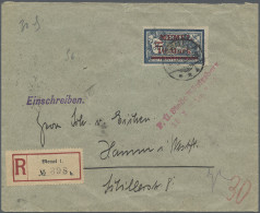 Memel: 1921/1939, Lot Von Neun Belegen, Dabei Sechs Trübsbach-Briefe, MiNr. 32 A - Memelgebiet 1923