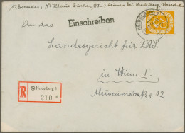 Deutschland Nach 1945: 1946/1996, Vielseitige Partie Von Ca. 117 Briefen Und Kar - Collections